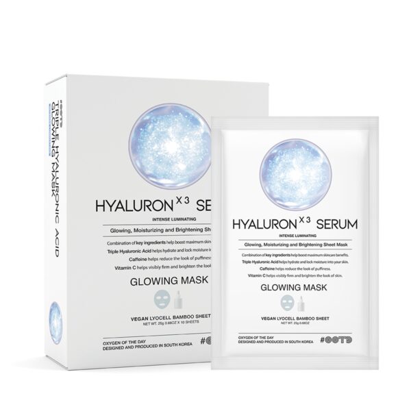 Triple Hyaluronic Acid Serum Glowing Mask 10 pieces