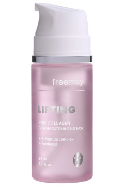 [프리메이] 핑크 콜라겐 글로우 부스터 버블 마스크 95ml_tn_01